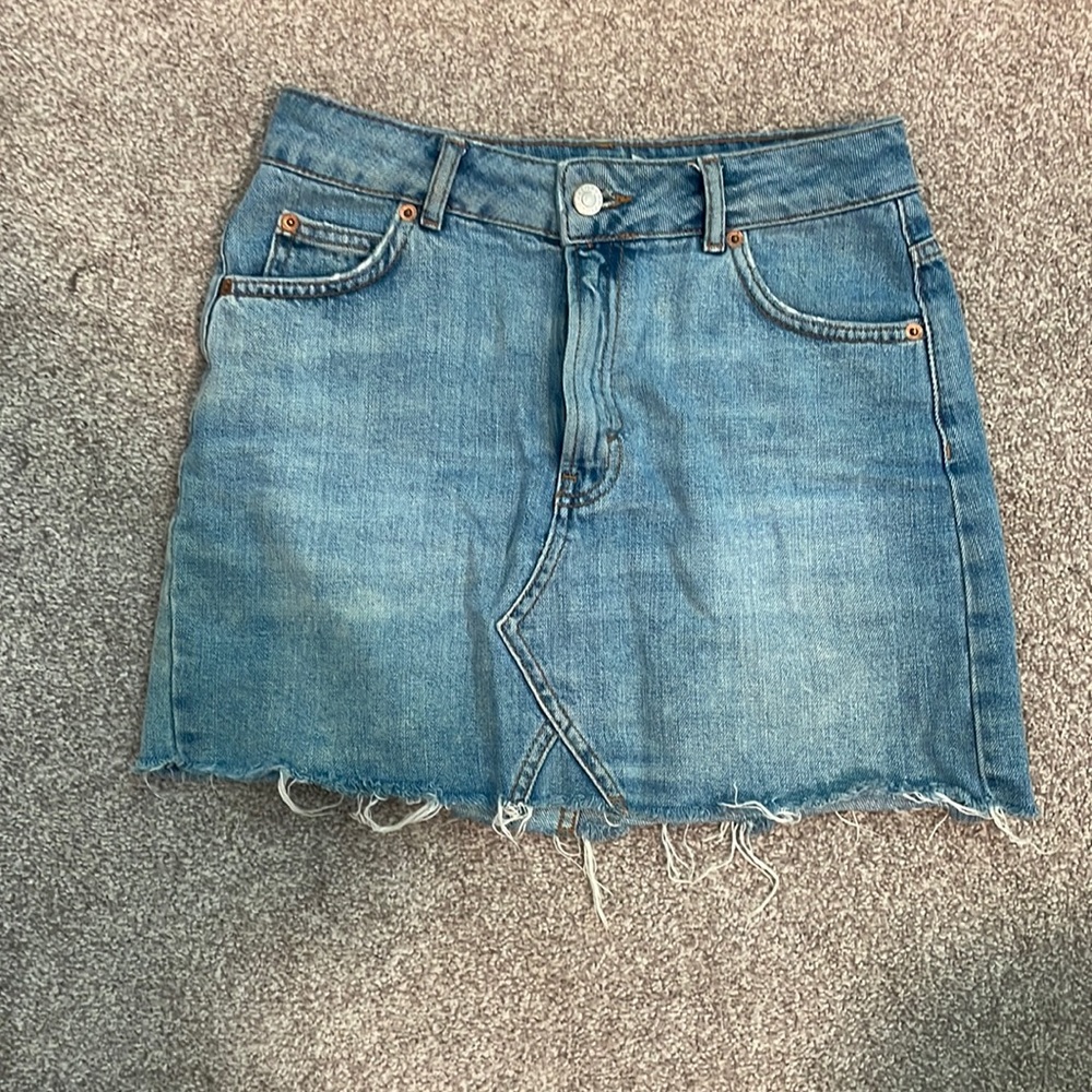 TOPSHOP jean skirt